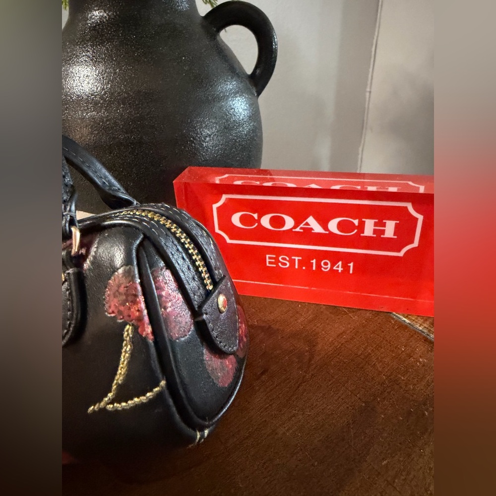 Coach Cherry Rowan Bag Charm (NWT) - Picture 4 of 7